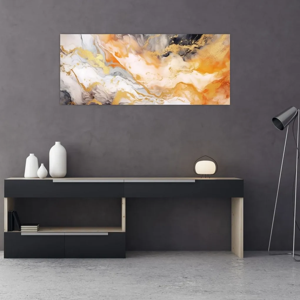 Obraz - Mramorované pozadie (120x50 cm)