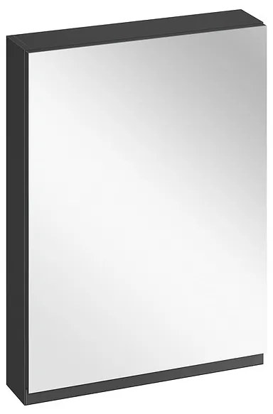 Cersanit Moduo, zrkadlová závesná skrinka 60x14x80 cm, antracitová matná, S590-085