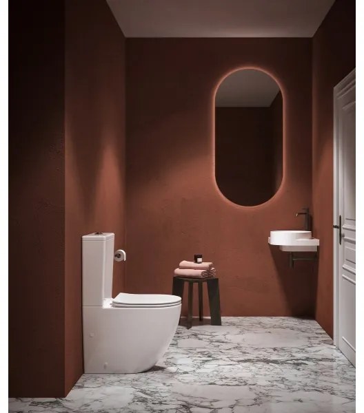 Ravak X01870 - kombinované bezokrajové WC (Rimless) s WC sedátkom SoftClose OPTIMA, keramika/biela