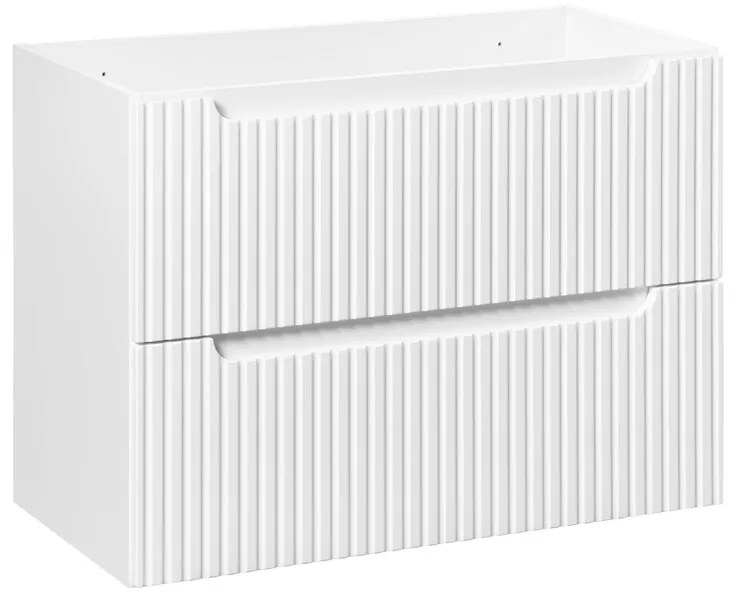 Závesná skrinka pod umývadlo Nova White I s doskou 80 cm biela/dub coast evoke