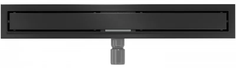 Mexen Flat nerezový sprchový žľab 50 cm, vzor M13 (2v1), čierna, 1710050-15