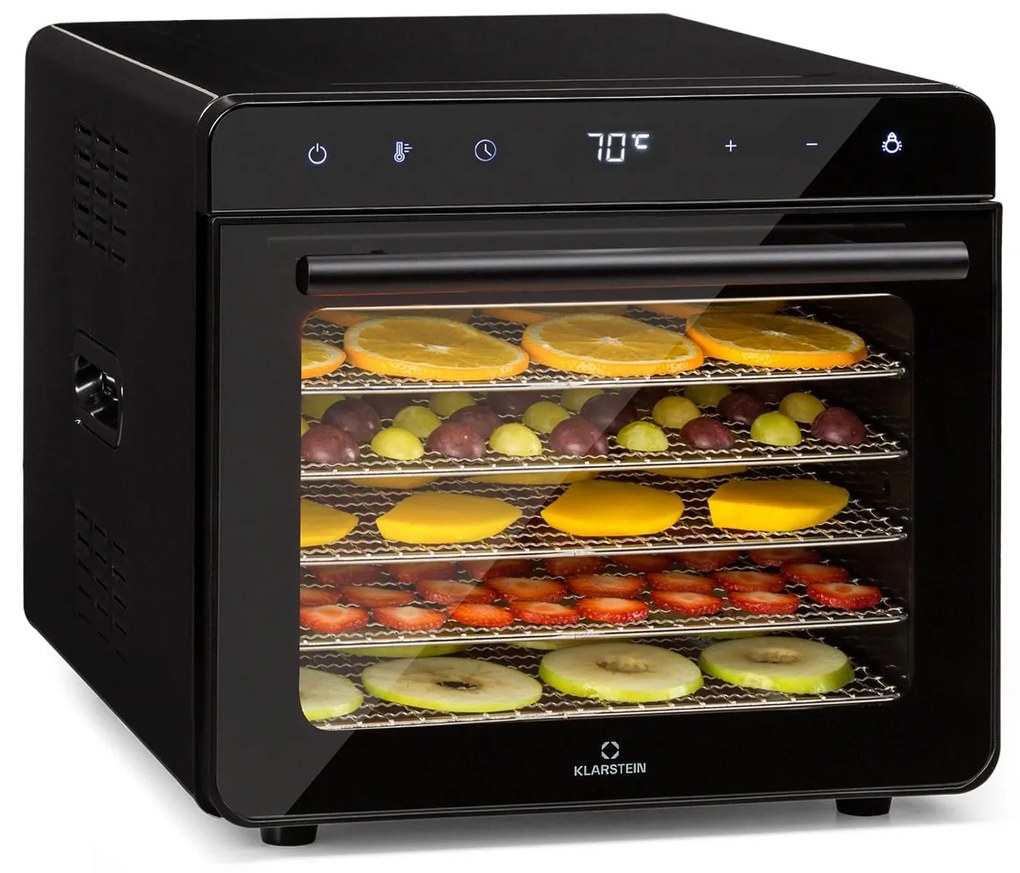 Klarstein Shaftesbury, automatická sušička potravín, 700 W, 35-85°C, časovač, digitálny dotykový displej