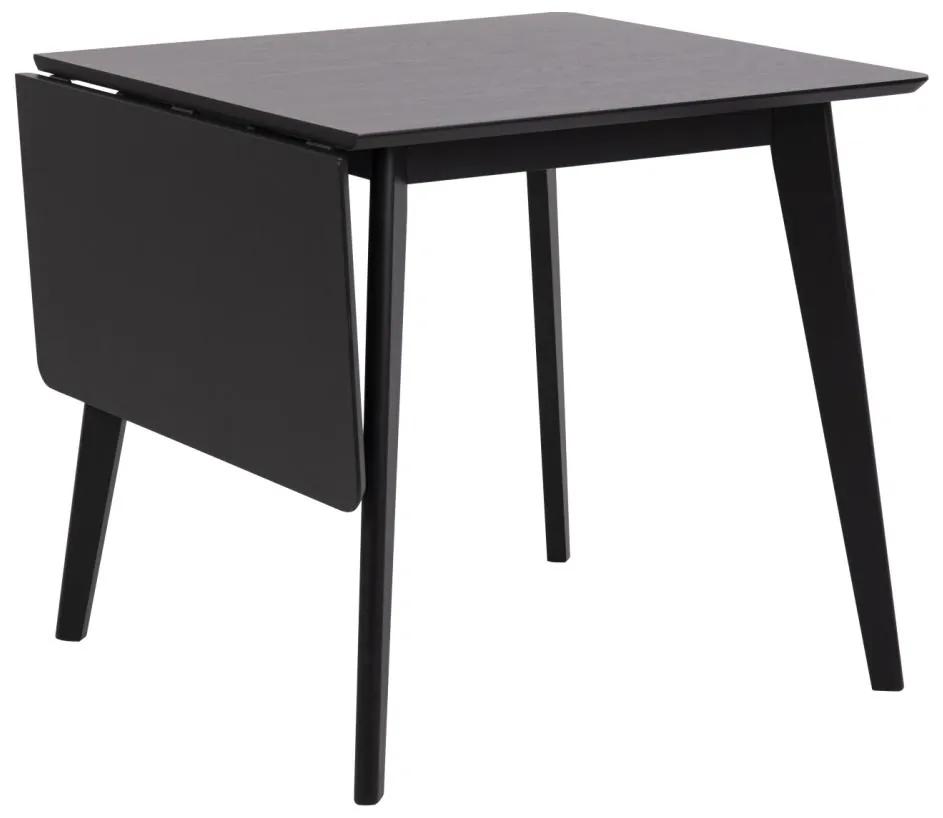 Rozkladací jedálenský stôl Roxby čierny