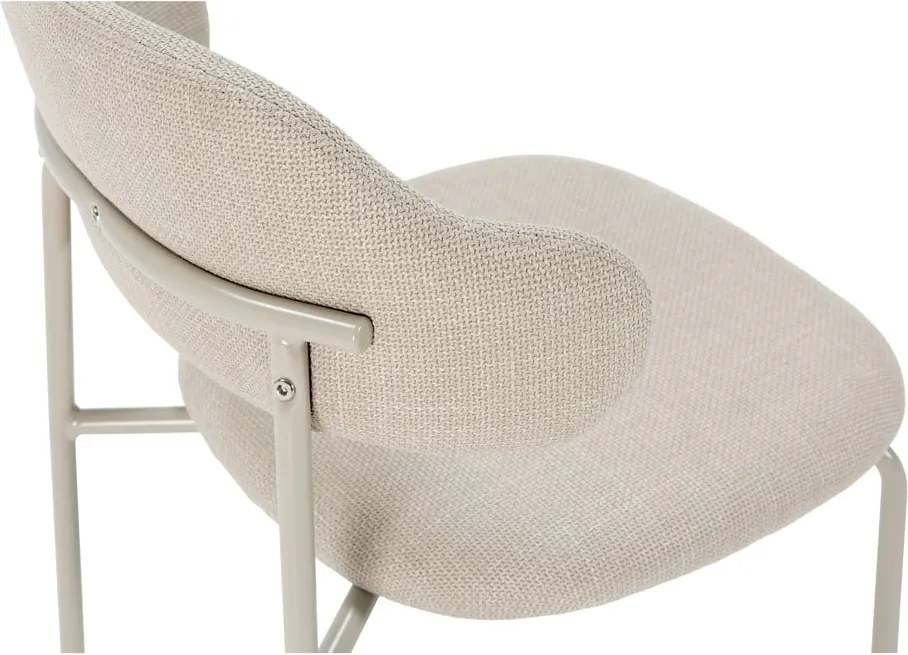 Krémové jedálenské stoličky v súprave 4 ks Adriel – Marckeric