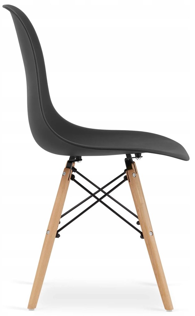 "Set štvorcový stôl 80x80 dub sonoma + 4 stoličky OSAKA čierna"