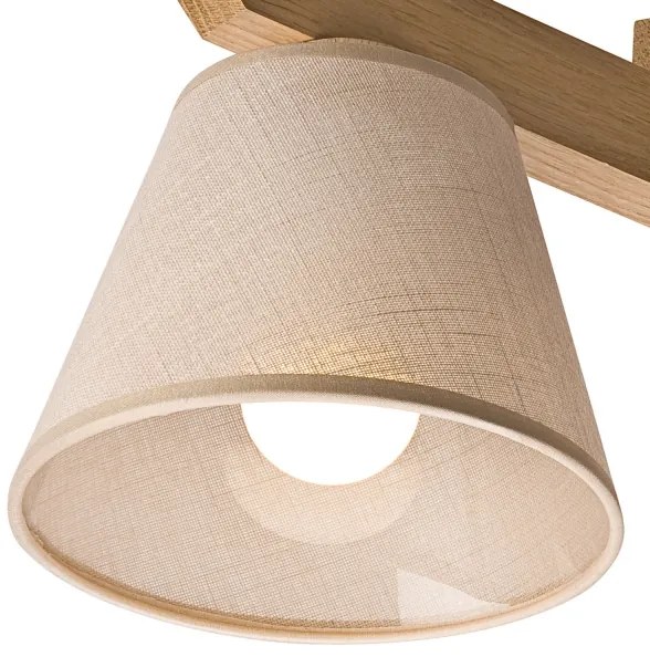 Prisadený luster ANTONIO 3xE14/40W/230V dub