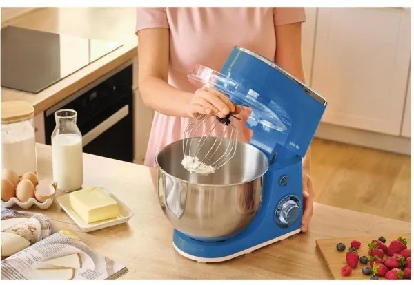 Sencor - Kuchynský robot s nerezovou miskou 1300W/230V modrá