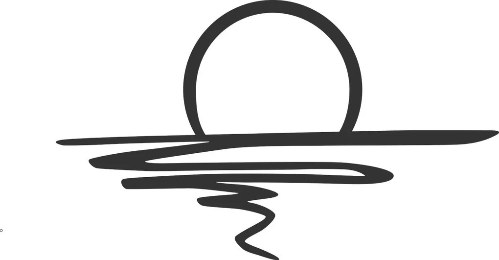 Nástenná kovová dekorácia Lesk čierna