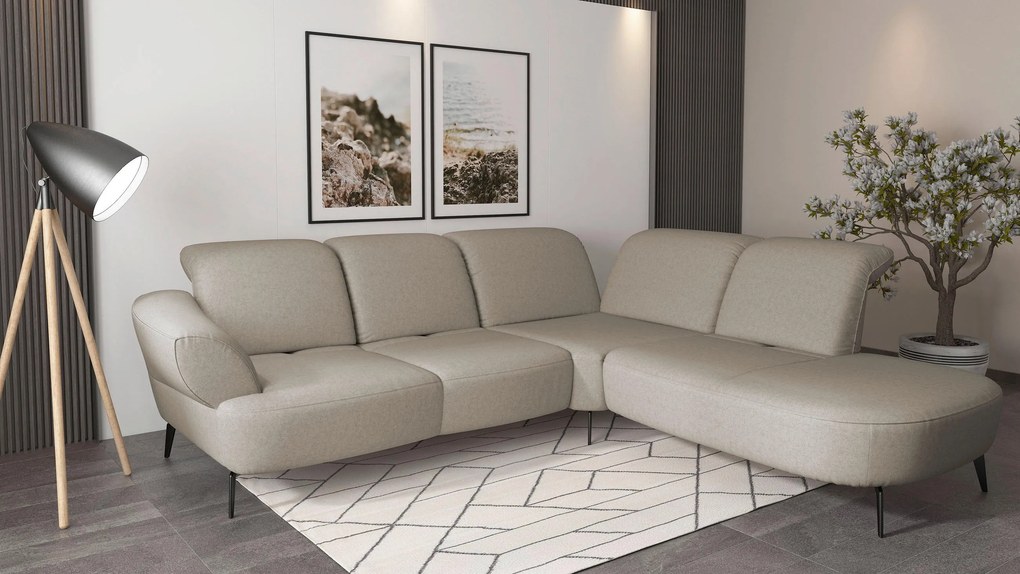 XXXLutz ROHOVÁ SEDAČKA, textil, taupe Sit & More - Sedačky - 00014401322Q
