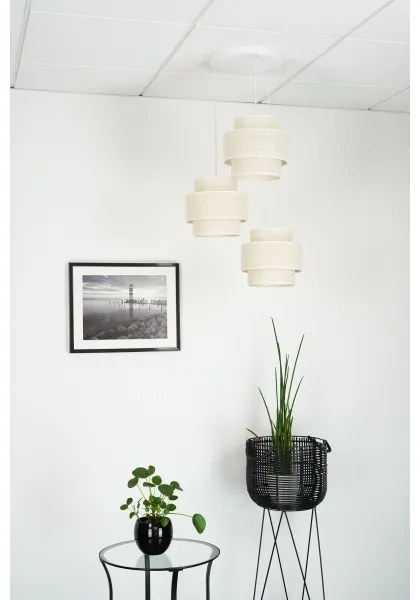 Brilagi - Luster na lanku SPACE YUTE 3xE27/15W/230V krémová/biela