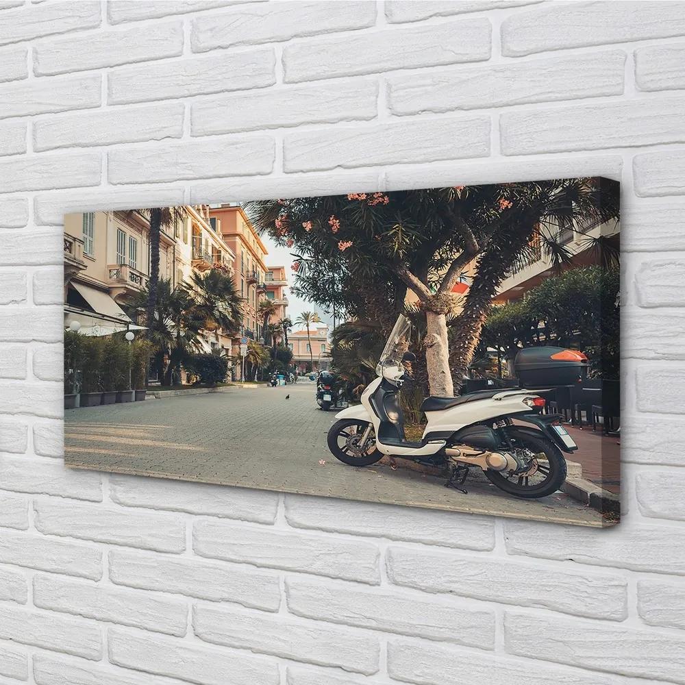 Obraz canvas mestské Motocykle palmového leta 125x50 cm