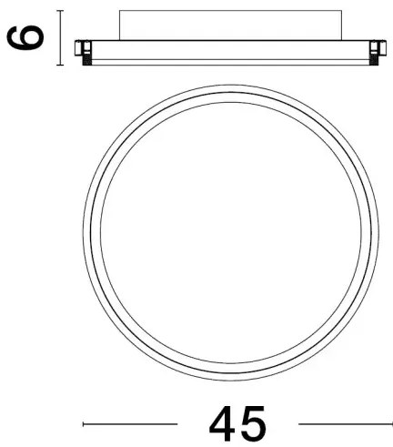 LED stropné svietidlo Willow R 45 zlaté