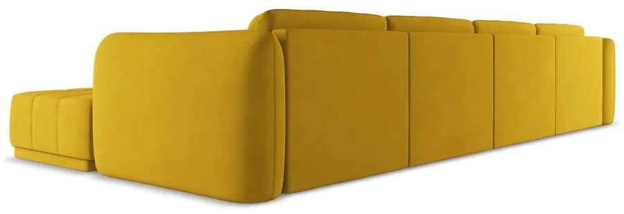 Žltá rohová pohovka Hoku – Makamii