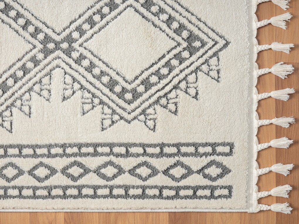 Kusový koberec Moroccan Delight weiß, 160x230, čiernobiela, obývacia izba, My Flair