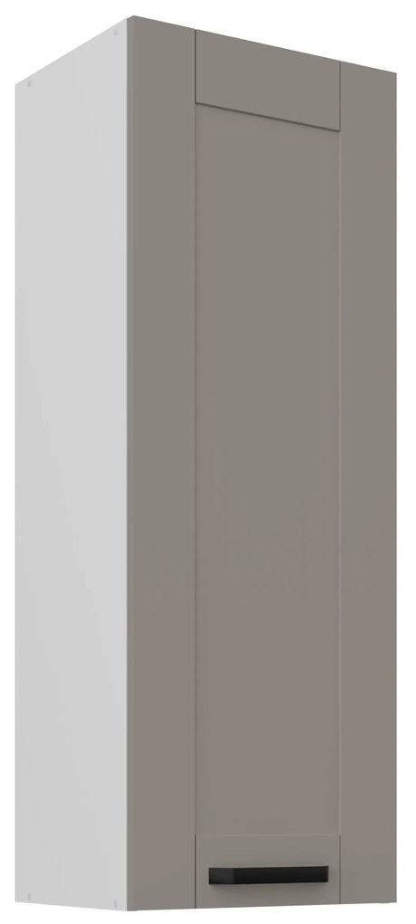 Horná kuchynská skrinka Lucid 40 G-108 1F (korpus: biela + front: mdf claygrey). Vlastná spoľahlivá doprava až k Vám domov. 1134679