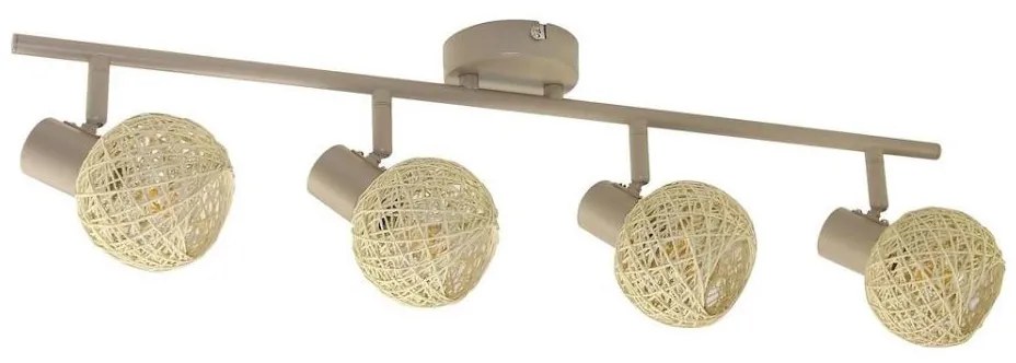 Bodové svietidlo DEX 4xE14/10W/230V béžová/krémová