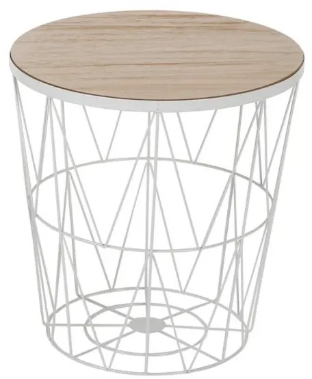 Biely príručný stolík SPACE