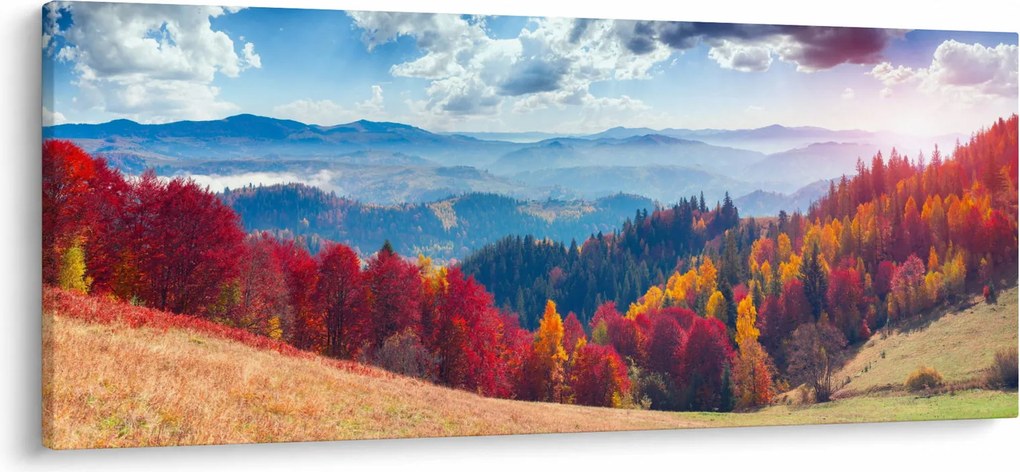 Obraz farebné jesenné krajiny (120x50 cm)