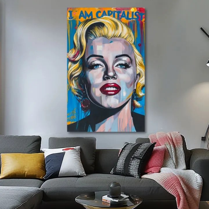 Obraz Marilyn Monroe - Kapitalistický šarm | 100% originál domaľovaný akrylom