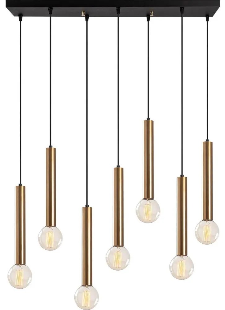 Luster TEMPO na lane 7xE27/40W/230V, zlatý