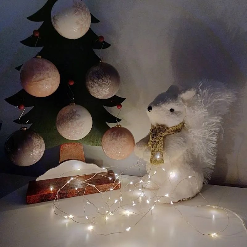 DECOLED Sada ozdôb, 6 ks, priemer 8 cm, 3 farby, snehové vločky