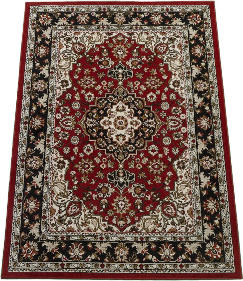 Koberec Lotus 9306 RED – červený vzorovaný obdĺžnik Rozmer: 140x190 cm