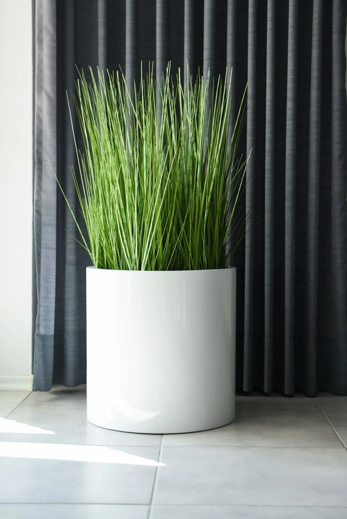 Umelá tráva v kvetináči ZEBRA, plast, výška 60 cm, zelená