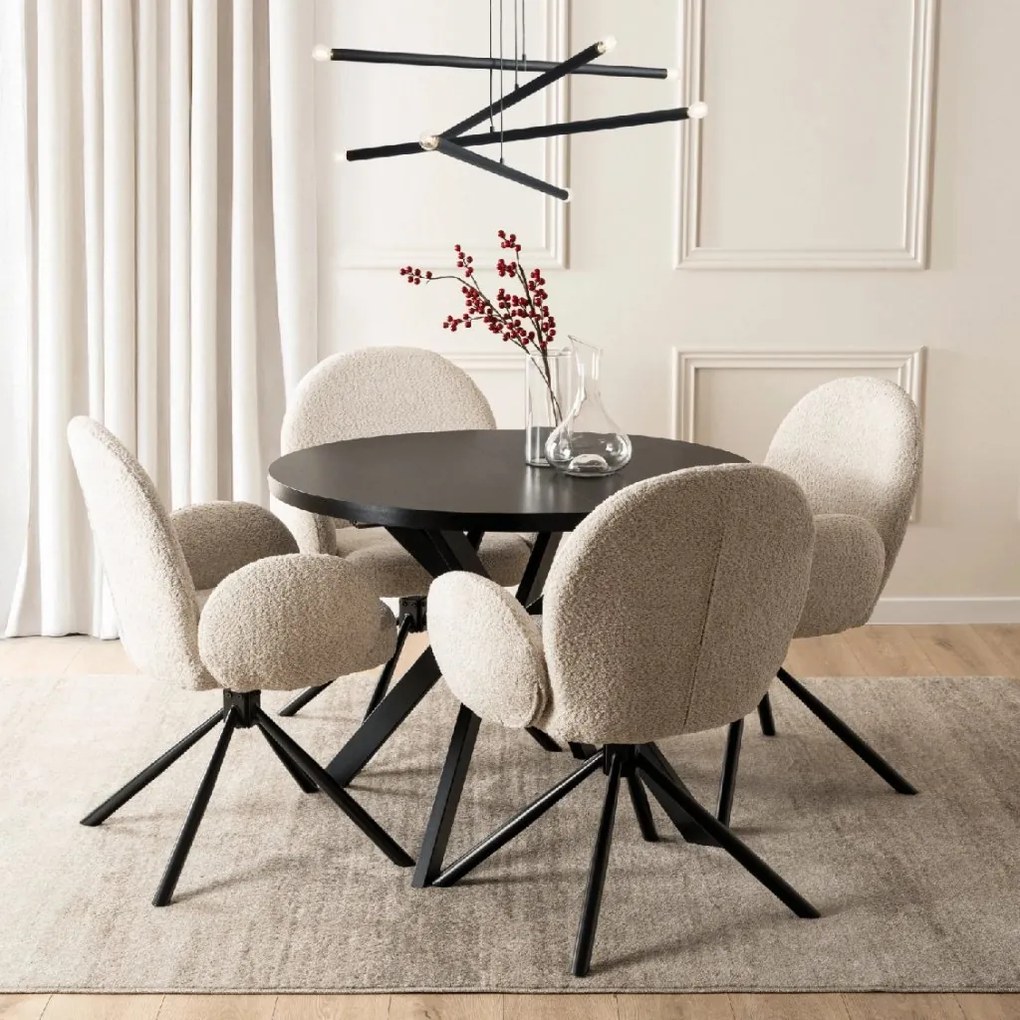 PROXIMA.store - Okrúhly stôl LUKAS FARBA: sivá