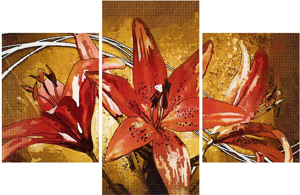 Obraz kvetov ľalií (90x60 cm)