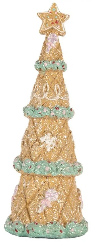 Dekorácia vianočný perníkový stromček Gingerbread Tree - Ø 9*25 cm