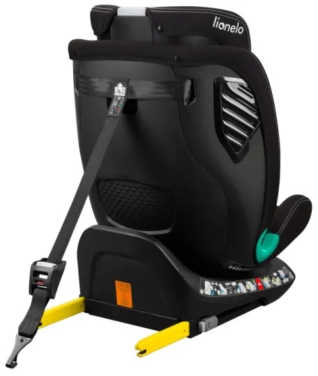 Lionelo – otočná autosedačka so základňou BASTIAAN ONE i-Size 40-150 cm Black Carbon