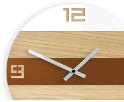 Sammer Nástenné hodiny Dub Pola 33,5 cm BiancoWood