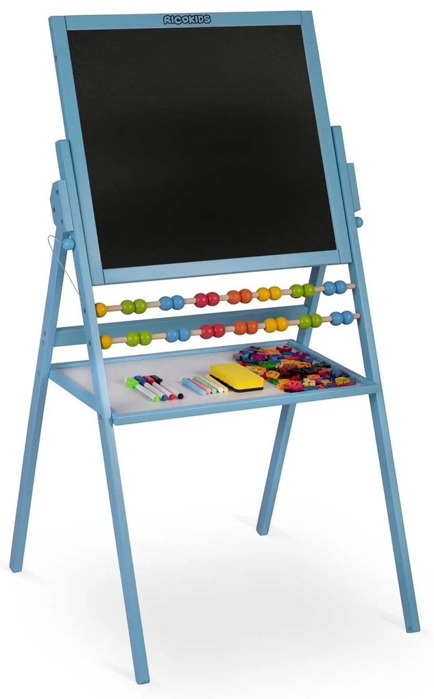 Magnetická otočná tabuľa Ricokids - modrá
