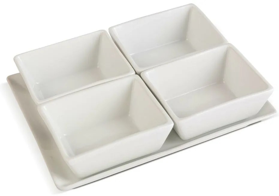 Lamart LT9220 5-dielna servírovacia súprava misiek Dine, 20 x 15,5 cm
