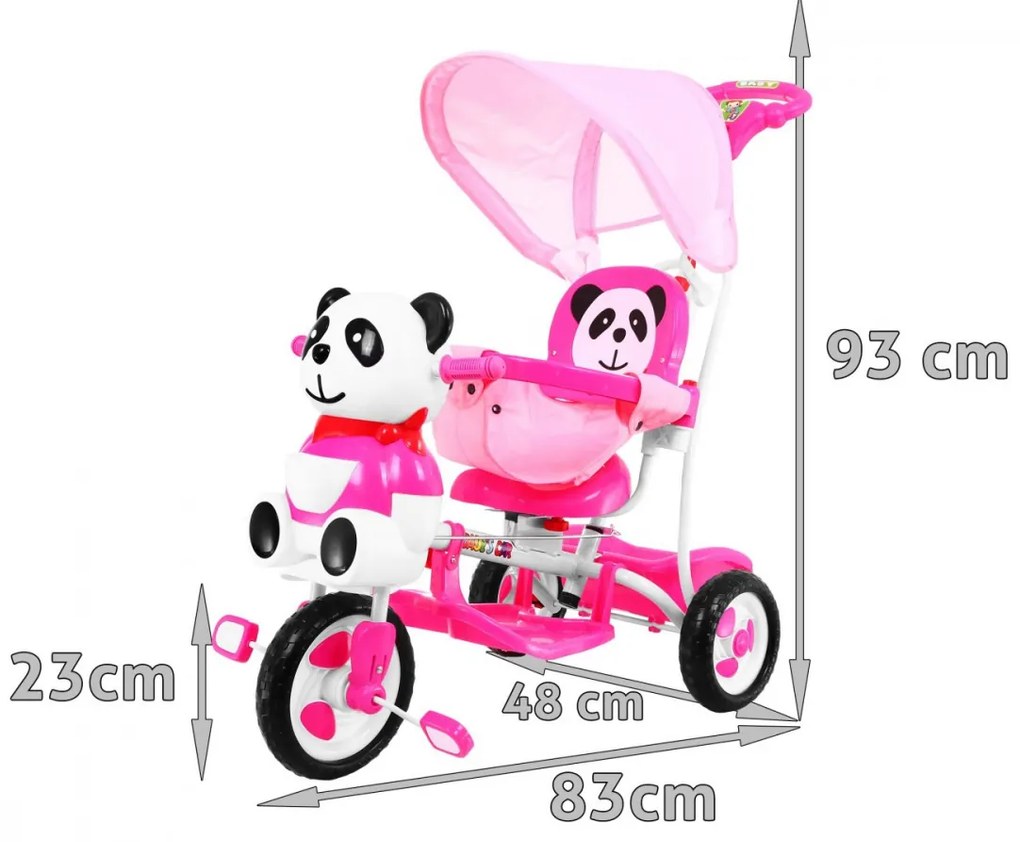 RAMIZ Trojkolka 3v1 PANDA A23-2 - ružová