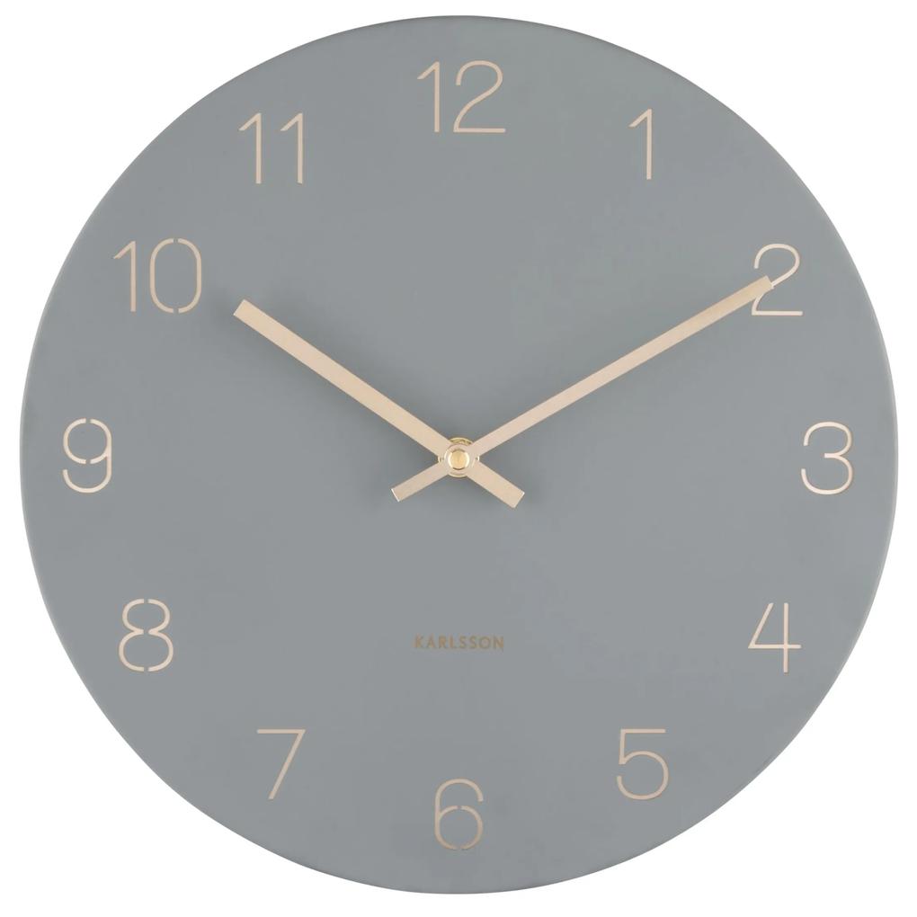 Nástenné hodiny Charm šedá ∅ 30 × 3,5 cm