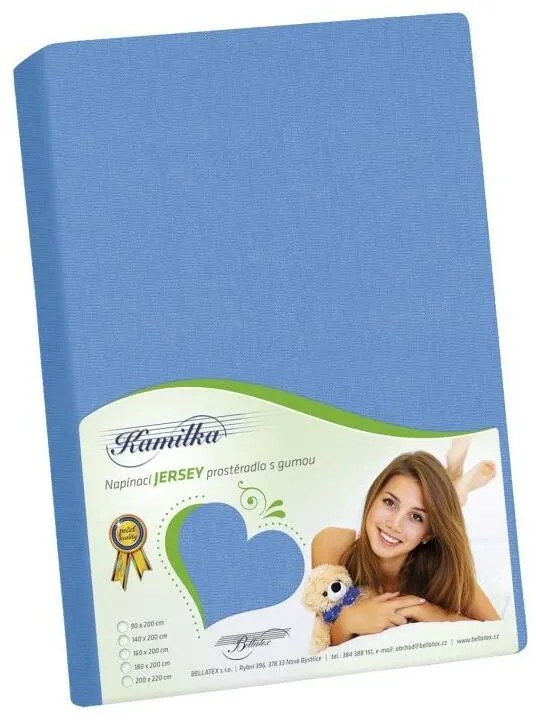 Bellatex Jersey prestieradlo modrá