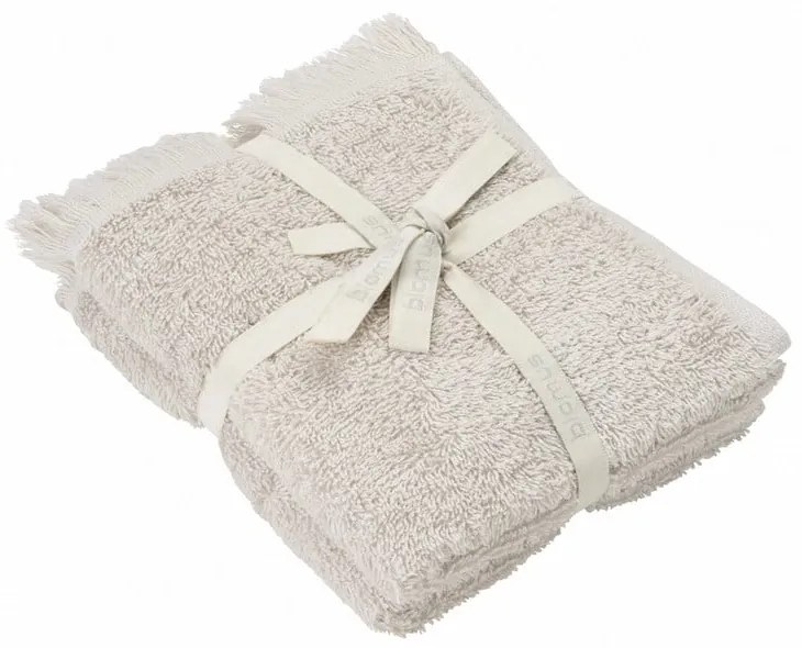 Krémovobiele bavlnené uteráky v súprave 2 ks 30x50 cm FRINO - Blomus