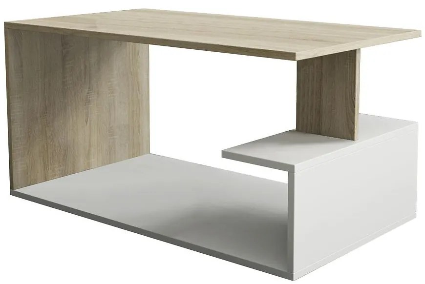 Konferenčný stolík Dante sonoma/biely