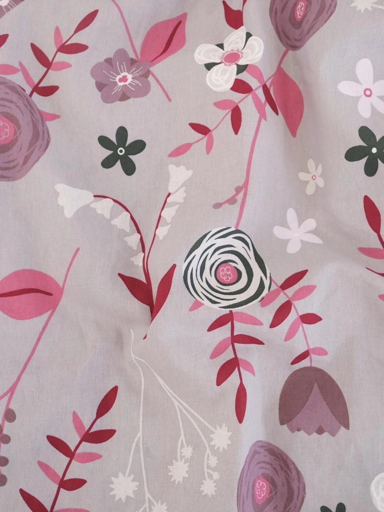 Bavlnená obliečka na vankúš Renforcé 70 × 90 cm - Dora šedá