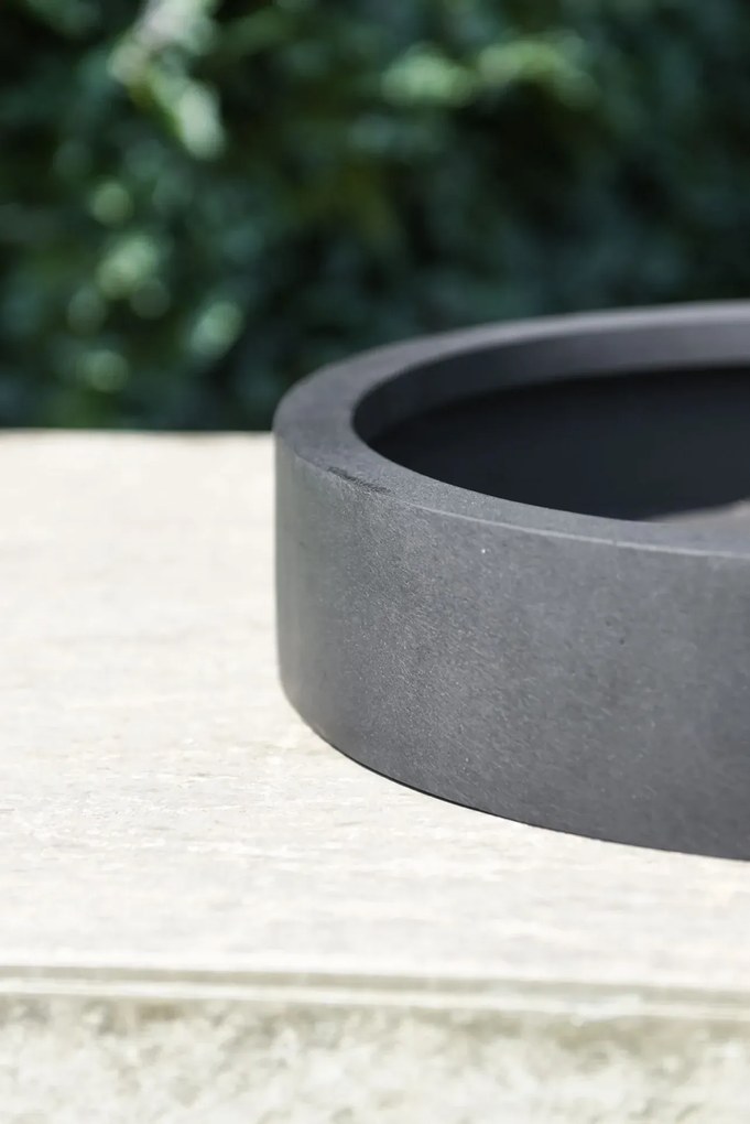 Miska na dekorácie CIRCULO, sklolaminát, Ø 40 cm, antracit