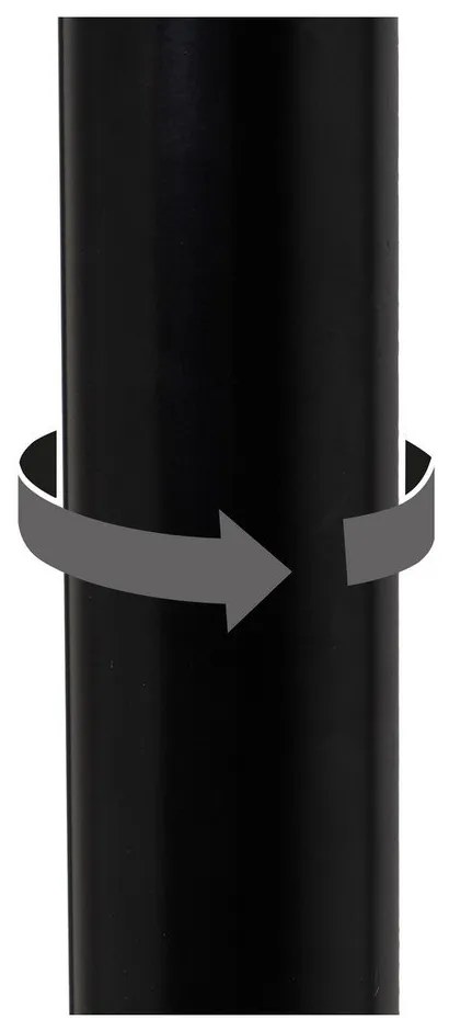 Čierne barové stoličky s nastaviteľnou výškou z imitácie kože v súprave 2 ks (výška sedadla 56,5 cm) – Casa Selección