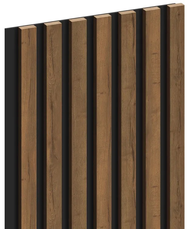 Mexen Lam-B, stenové lamely 275 × 31,5 cm, HDF doska 4 mm, dub moka, S100-275317-2812-074