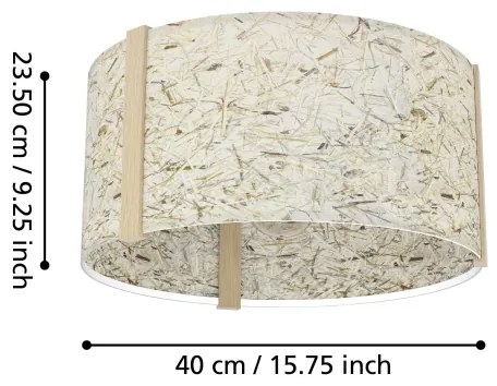 Eglo 390322 - Stropné svietidlo HONTONGAS 1xE27/25W/230V béžová