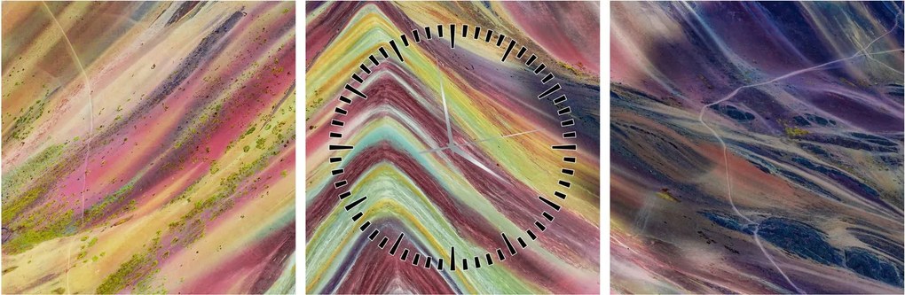 Obraz - Panoráma (s hodinami) (90x30 cm)
