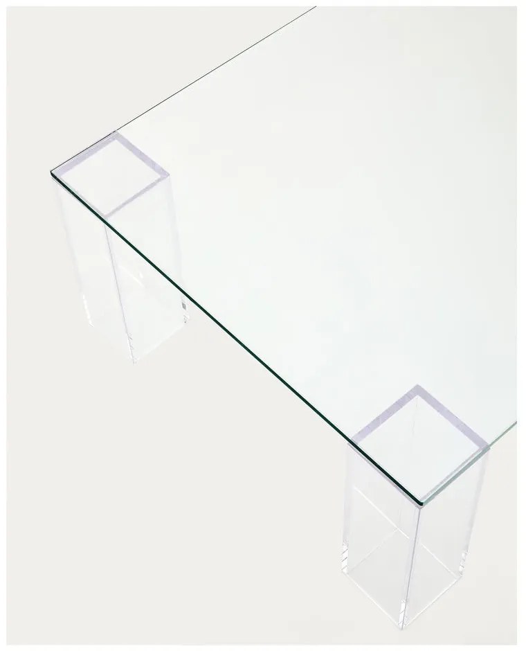 Sklenený konferenčný stolík 60x140 cm Adularia – Kave Home