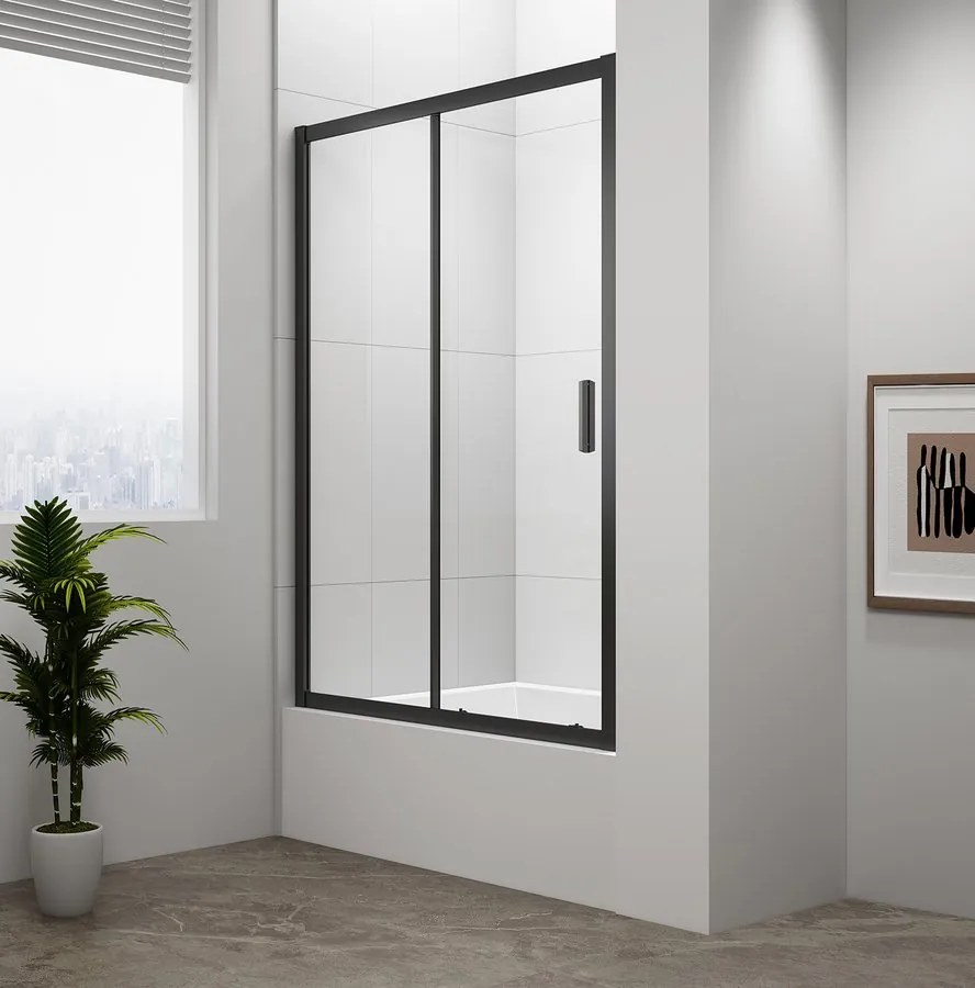 Polysan Polysan, DEEP BLACK sprchové dvere 1200x1650mm číre sklo, MD1216B