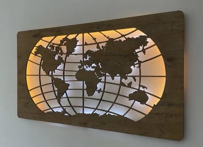 Svietiaci obraz Mapa sveta