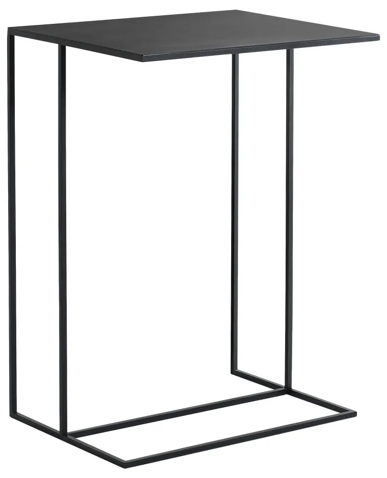 Čierny kovový odkladací stolík CustomForm