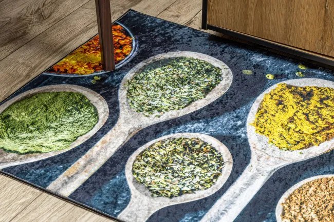 Protišmykový koberec / behúň ANDRE 53240 sivý / béžový